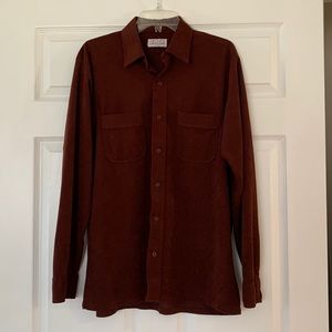 Vintage Hecht’s Men’s Store velour button down